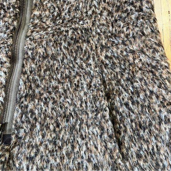 Beyond Threads Medium Alpaca Wool Long Vest Sleeveless Jacket Brown Zip - Picture 2 of 8